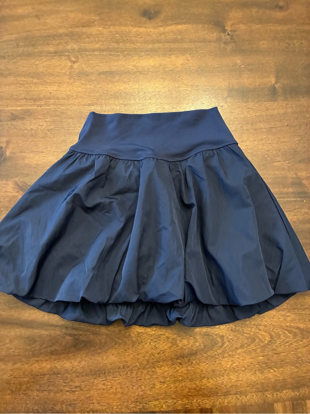 Aerie Bubble Skirt Women’s XS Offline Navy Blue Mini Skirt Built In Shorts